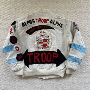Vintage Graphic Leather Jacket